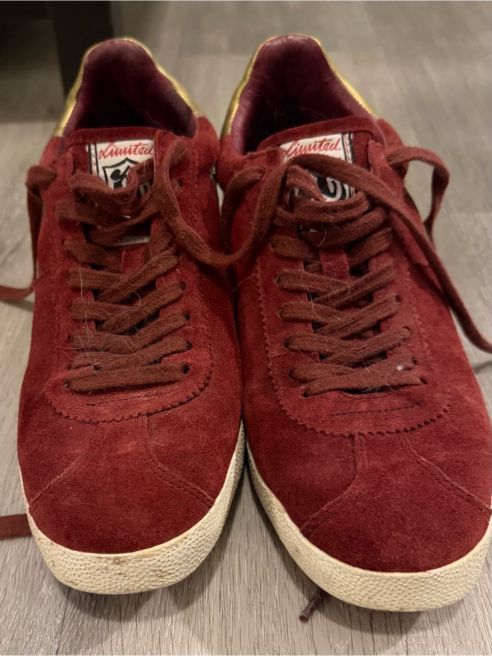 Limited Ash Women's Burgundy Suede Sneakers